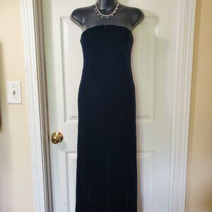 Vintage 90's/ Y2k Ralph Lauren Strapless Evening Gown
